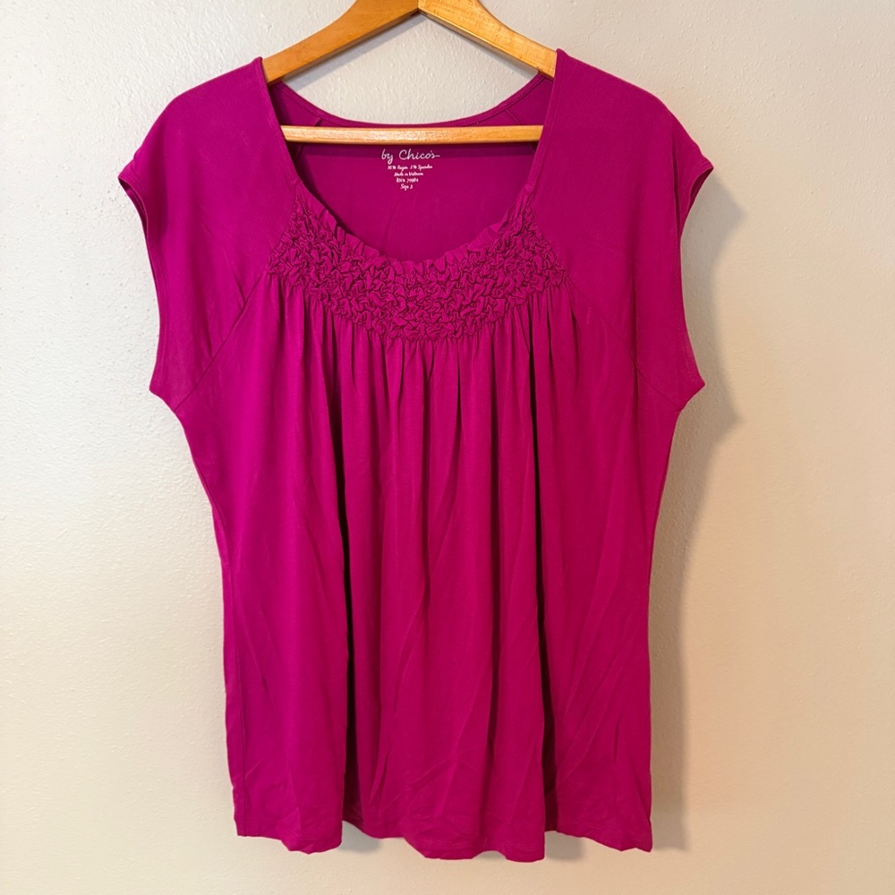 2 for $20! Chico's Fuchsia Blouse for Women
